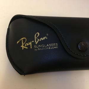 Ray Ban B&L 70s aviator sunglasses gold rim classic usa image 5