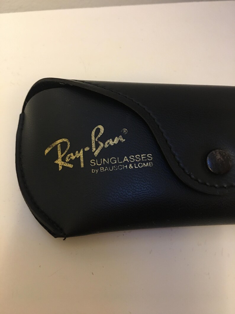 Ray Ban B&L 70s aviator sunglasses gold rim classic usa image 5