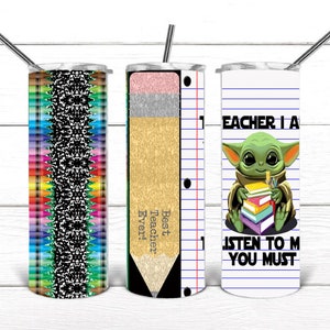Lehrer Aufwertung Tumbler, 20 oz Skinny Tumbler, PNG Sublimation