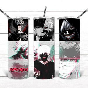 Ken Kaneki anime-beker, 20oz magere beker, png-sublimatie