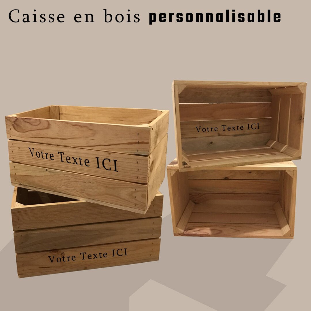 Caisse en Bois Personnalisable