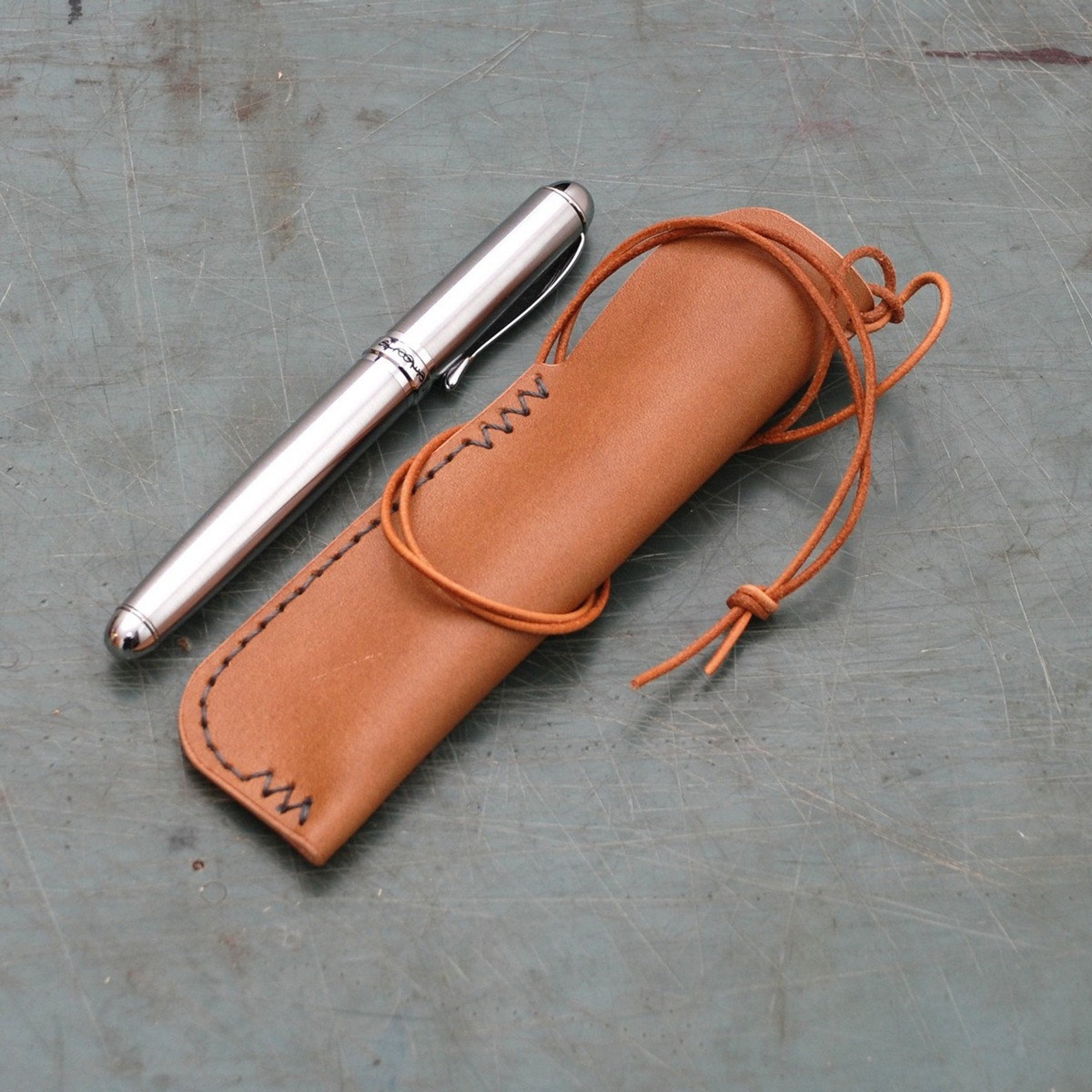 Leather Fountain Pen Holder PDF Pattern. Pen Case Template. Etsy