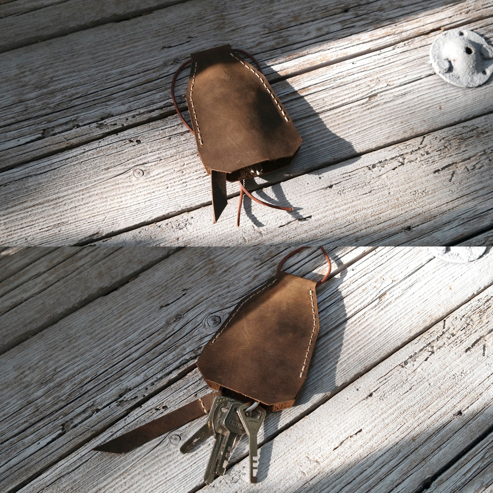 Set of 4 Key Holder Patterns. Leather Key Case PDF Template. - Etsy