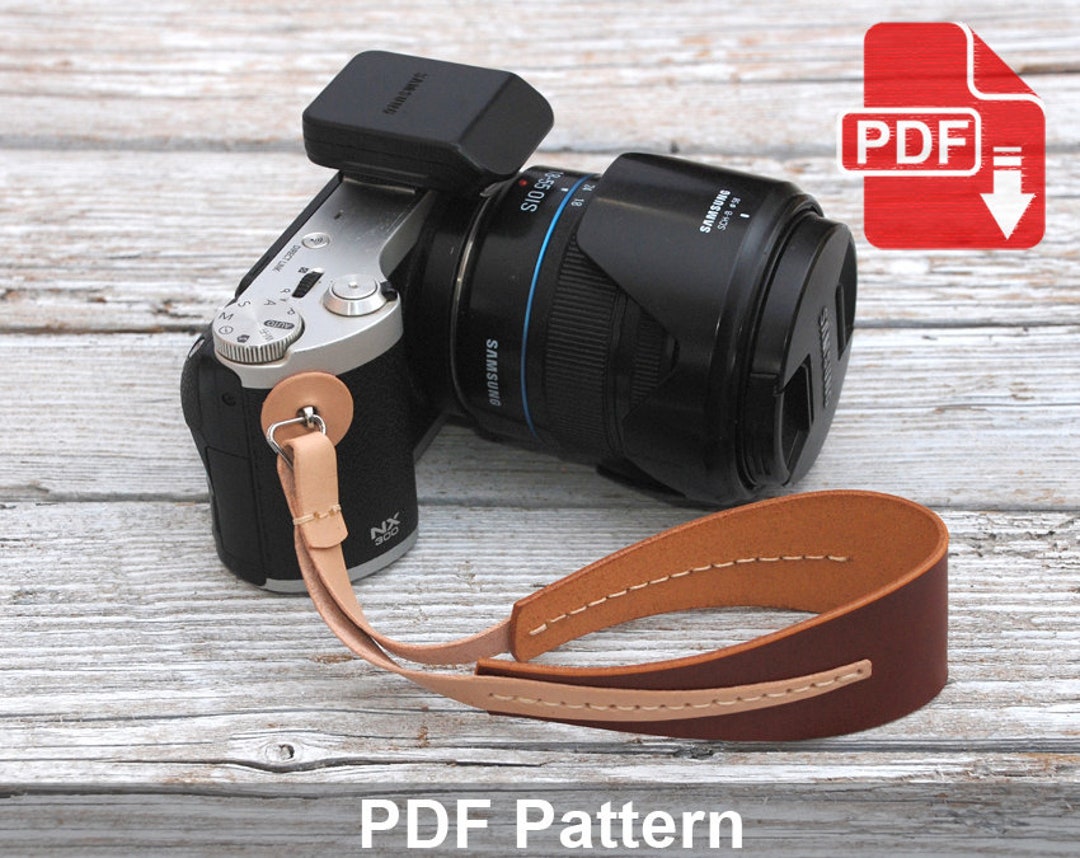 Hand Strap for Mirrorless Camera. Leather Craft Pattern Pdf. Leather ...