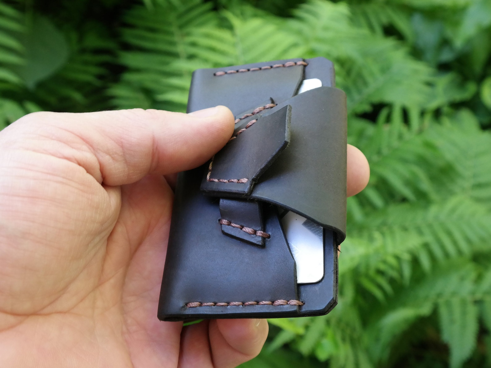 Leather Card Holder PDF Pattern. Template of Pocket Mini Etsy