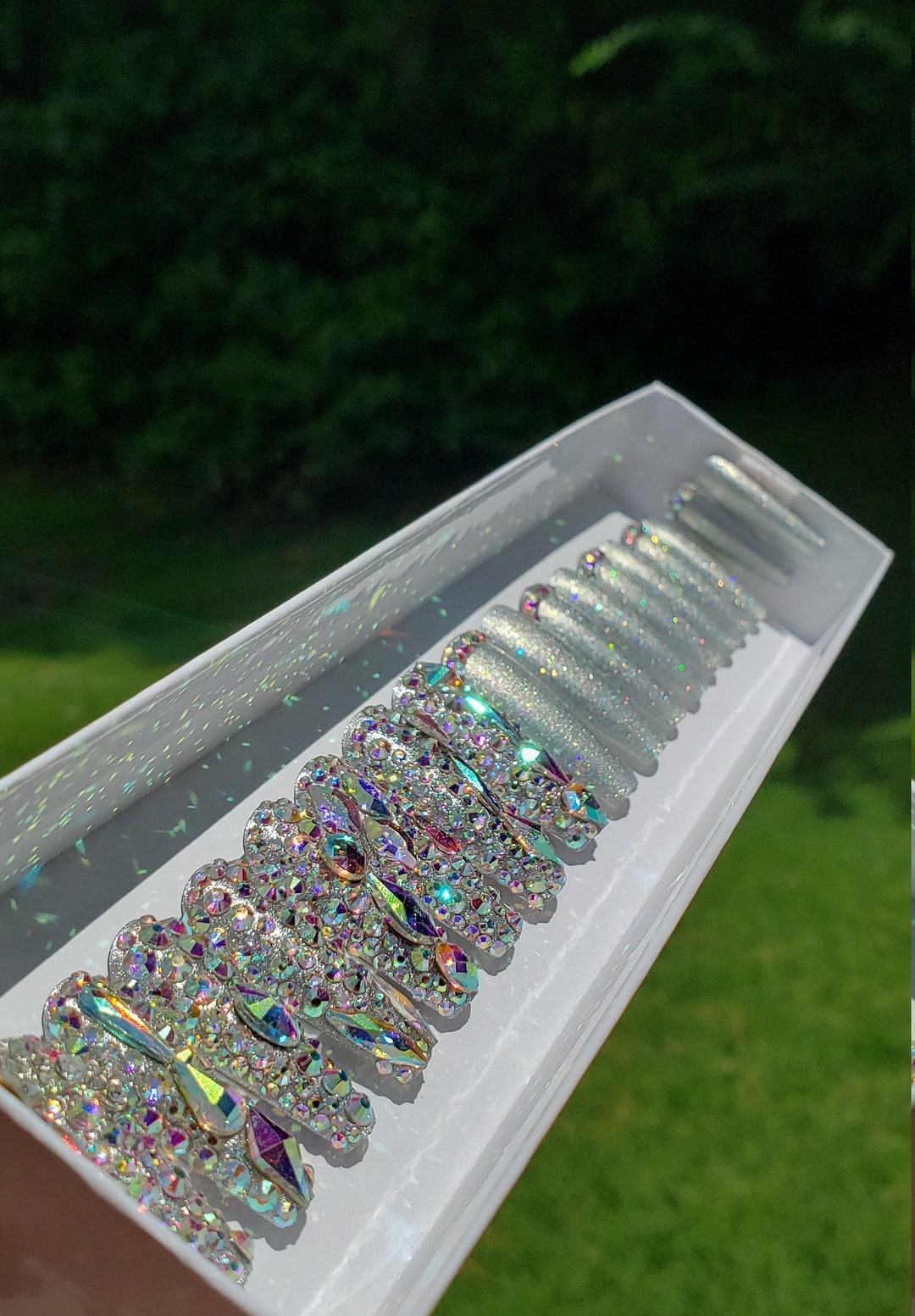Dymond Bling Set - Bling Crystal Diamond/silver Holographic Glitter ...
