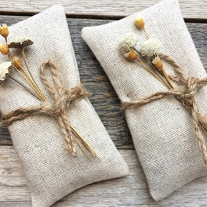 Natural Cotton Lavender Sachets Pack of 10