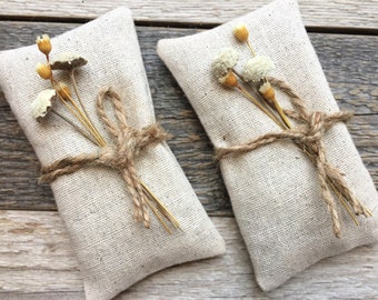 Natural Cotton Lavender Sachets Pack of 10