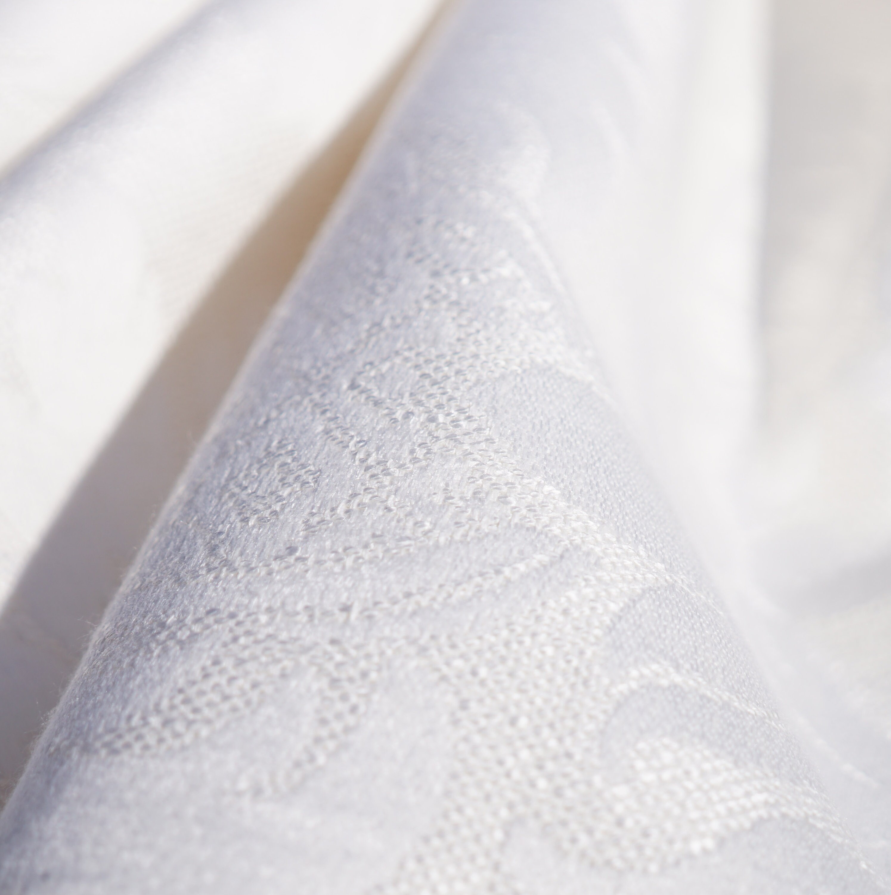 Ivory White Cotton and Linen Damask Fabric for Furniture Etsy