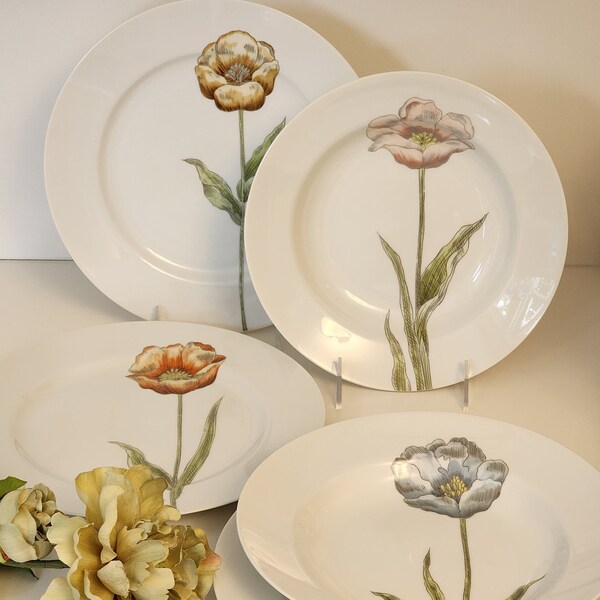 Pastel Poppy by Fitz and Floyd Dinnerware Soup Bowls Dinner Plates select available assortments: