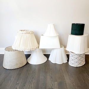 Antique Assorted Lampshades, select available individual piece