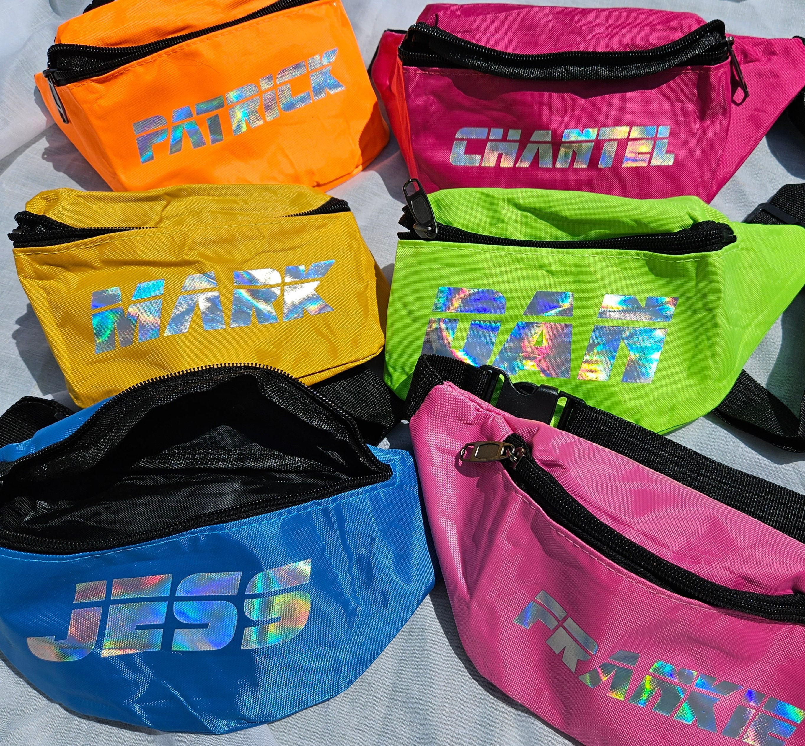 Retro 80's Digital Polygon Fox Champion Fanny Pack