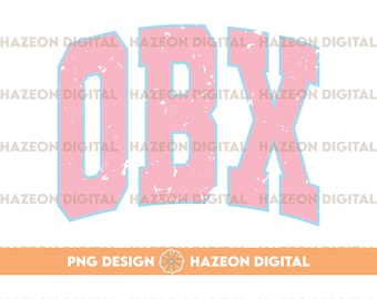 Outerbanks Obx Png Distressed Trendy Retro Varsity Surfer Coconut Girl Png VSCO Y2K Aesthetic Trendy Shirt Design Sublimation DTG PNG