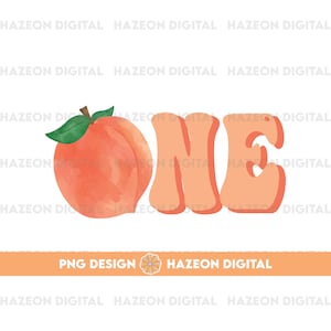 One PNG Design Peach Birthday Design Sublimation Design Mommy Me Matching Design Family Matching Shirt Designs