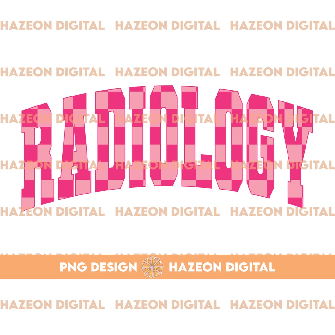 Spring Radiology Designs Trendy Retro Radiology PNG Checkered Varsity Popular Aesthetic Trendy ...
