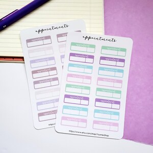 Appointment Reminder Planner Stickers