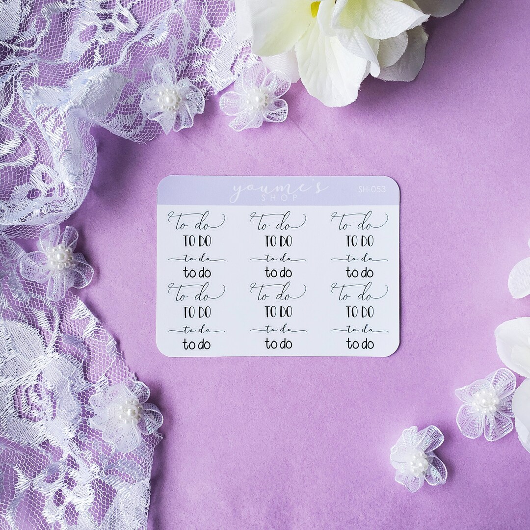 To Do Request Sticker To Do List Planner Stickers SH-053 - Etsy