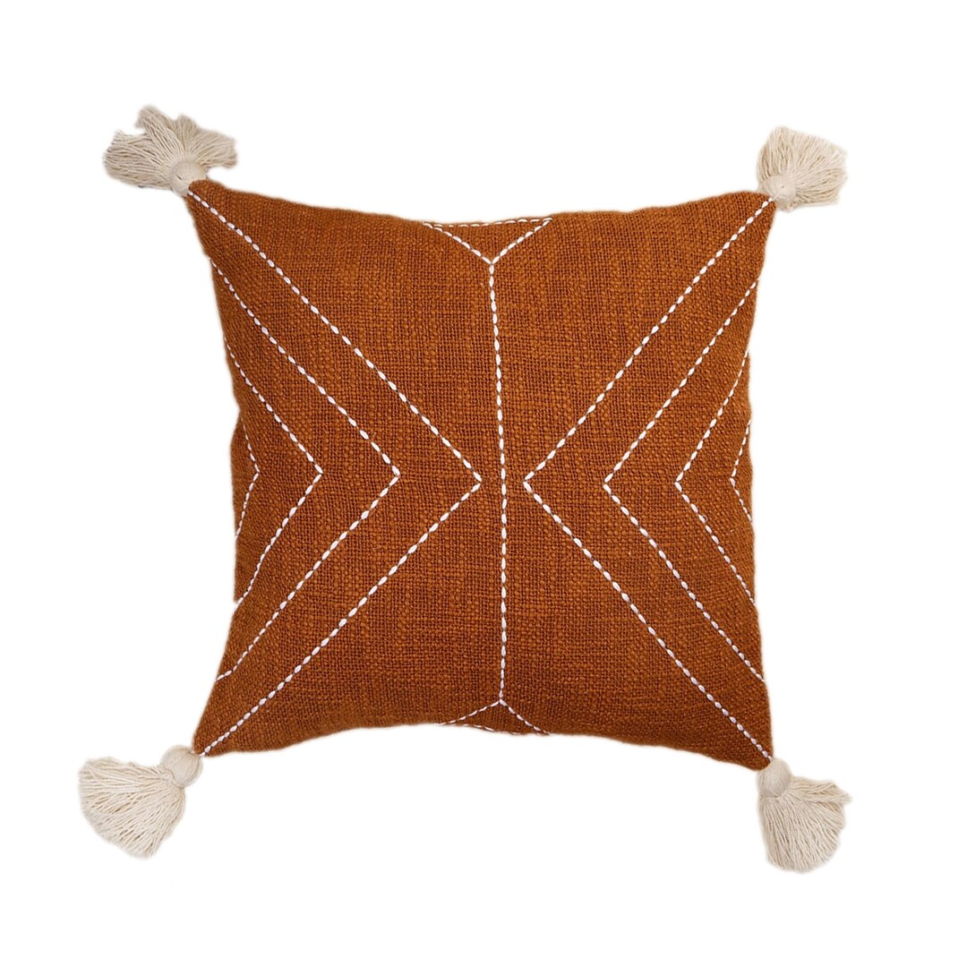 Hand Machine Stitches Cushion Cover 18x18 20x20 Inches 100 Etsy