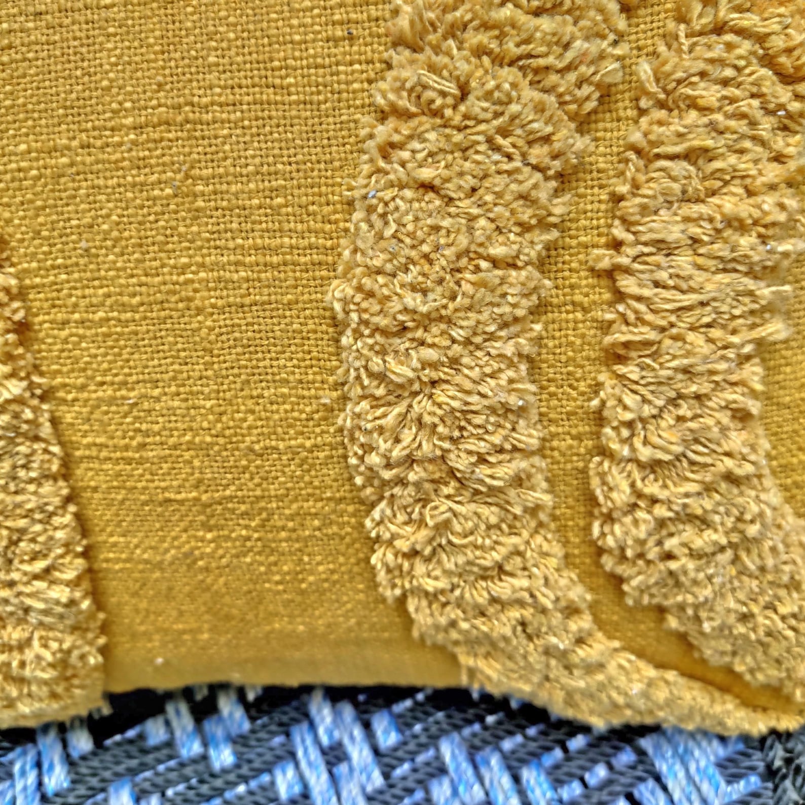 Mustard Yellow Tassel Pillow Cover Boho Textured Pillow Case Etsy