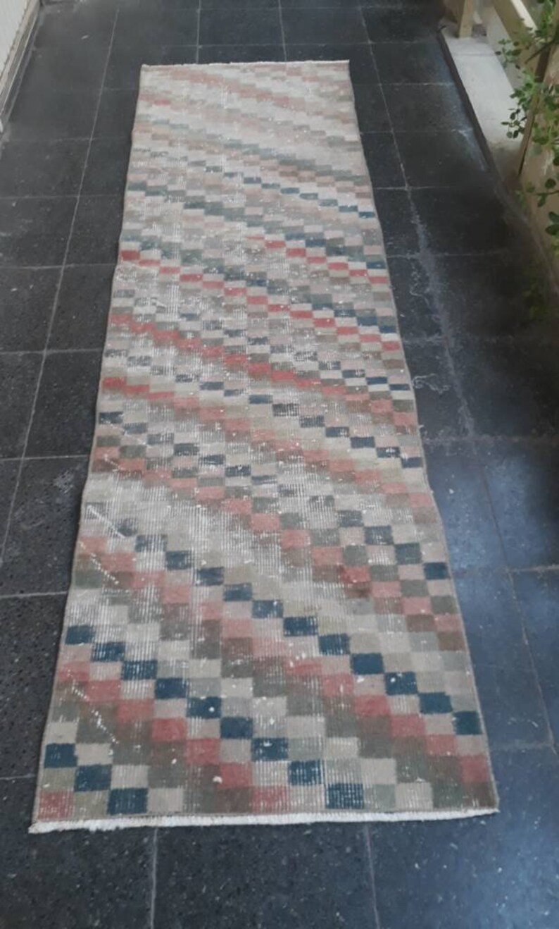 2.19 x 7.64 ft Oushak rug turkish carpet office rugs Home living Oushak carpet pastel colors Hallway rugs Turkish old rugs