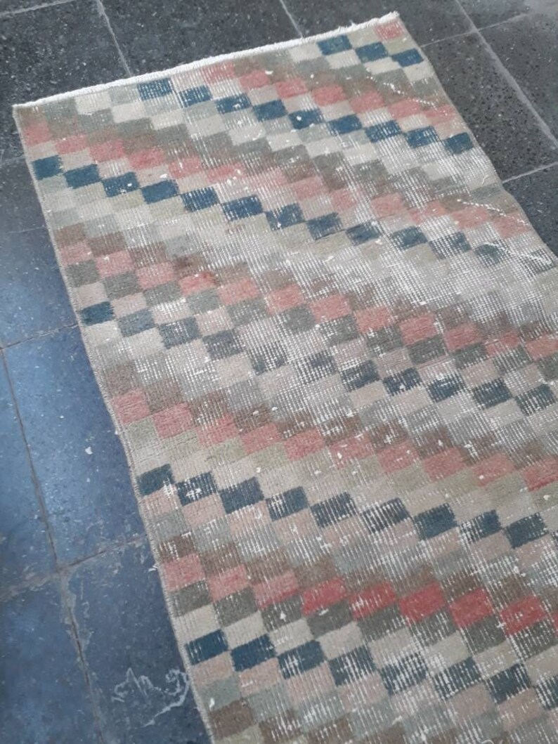 2.19 x 7.64 ft Oushak rug turkish carpet office rugs Home living Oushak carpet pastel colors Hallway rugs Turkish old rugs