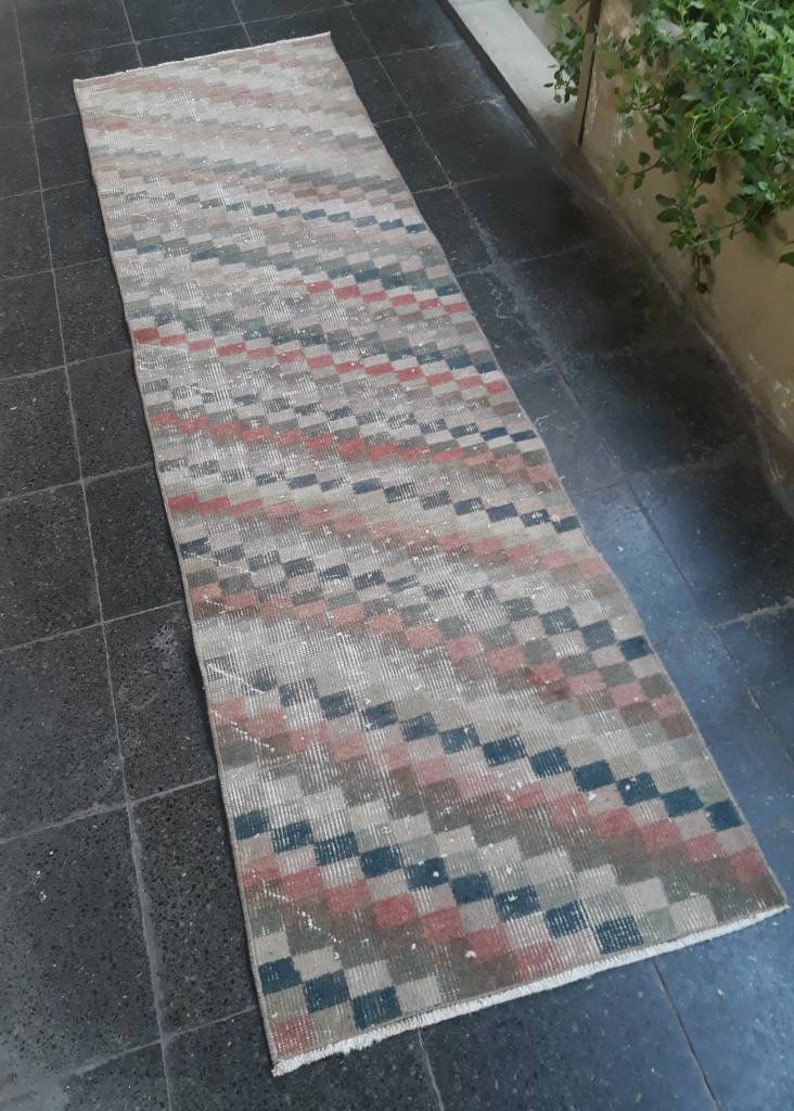 2.19 x 7.64 ft Oushak rug turkish carpet office rugs Home living Oushak carpet pastel colors Hallway rugs Turkish old rugs
