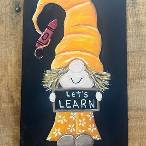 Teacher Gnome Personalized/Customized Door Hanger