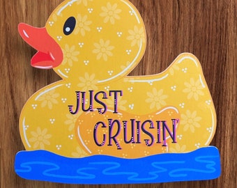 Cruising Duck Cabin Door Magnet