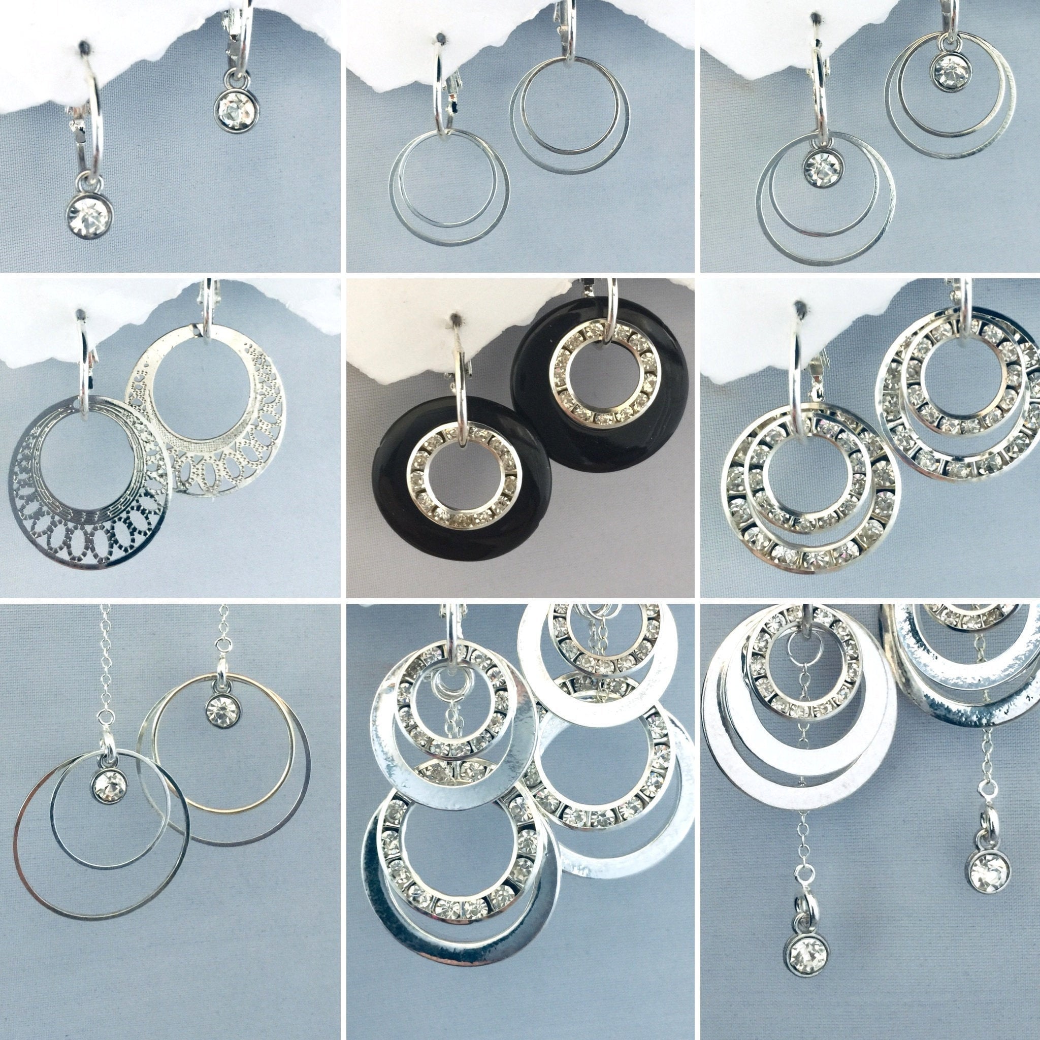 Silver Earring Set Interchangeable Silver 300 Earrings In Set luxury-925-sterling-silver-6mm-small-zircon-stud-earing-diamond