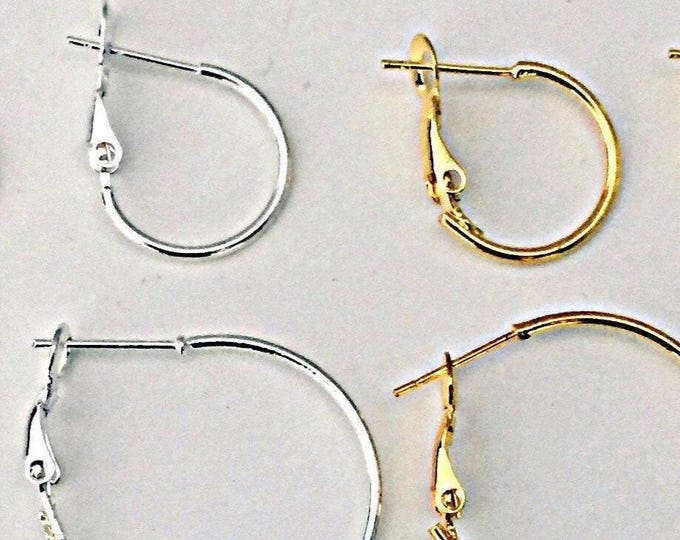 Hoop Earrings, silver hoop earrings, Gold hoop earrings  Easy snap back hoop earrings, hoops