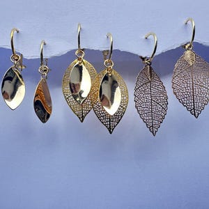 Gold Dangle Earrings: Interchangeable Pearl earrings image 12