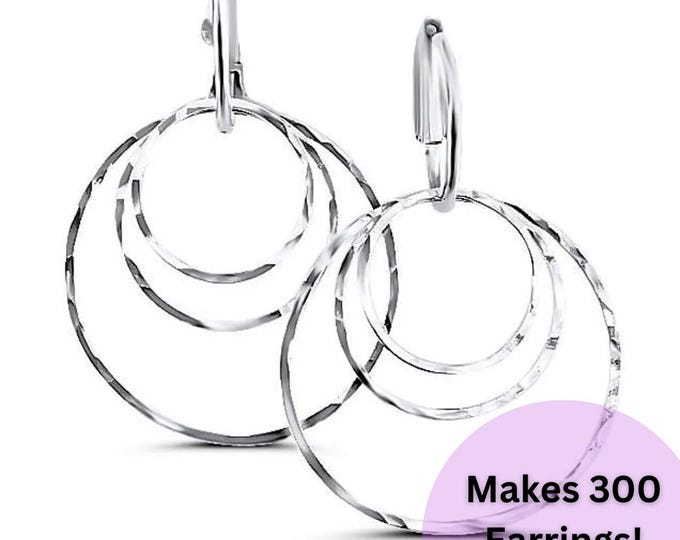 Hammered  Silver Earrings, bold silver earrings, Interchangeable Earrings, Hand made Silver Earrings, Hand hammered Earrings