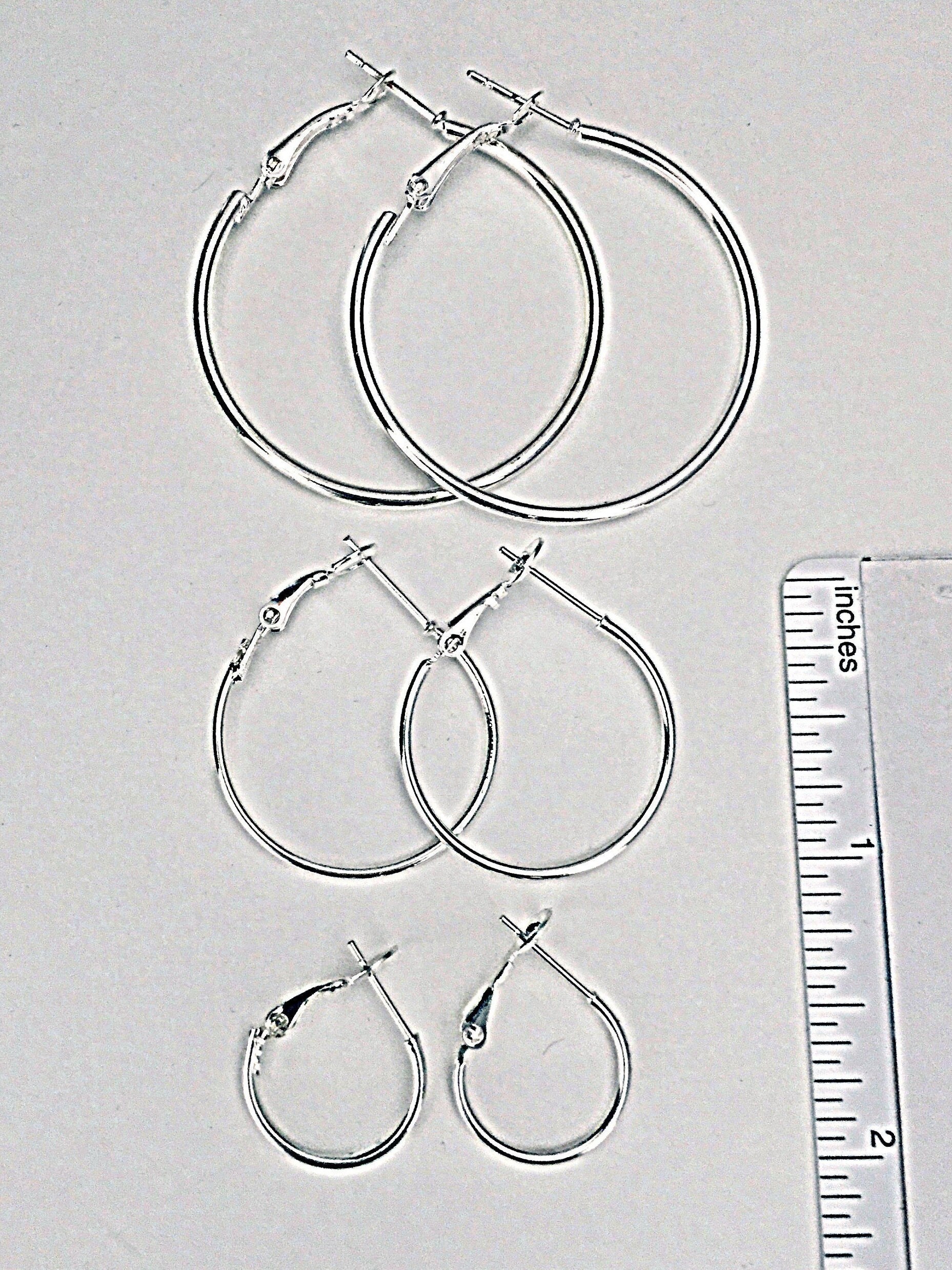 Hoop Earrings, Silver Hoops, Gold Hoops, Easy Snap Back Hoops, Hoola Hoops Etsy