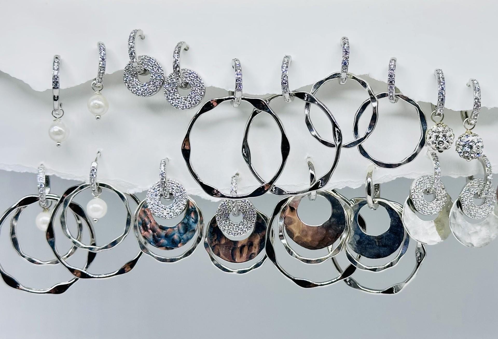 ◇HYERES LOR◇ Noaille Silver (W) Goutte Bar Earrings HL3E19 HoolaJewelry - Etsy