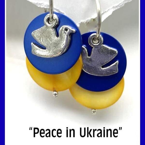 Ukraine jewelry, support Ukraine earrings, Ukraine earrings, Interchangeable Ukraine earrings, fundraising Ukraine, Ukraine Flag earrings