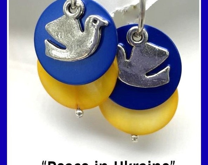 Ukraine jewelry, support Ukraine earrings, Ukraine earrings, Interchangeable Ukraine earrings, fundraising Ukraine, Ukraine Flag earrings