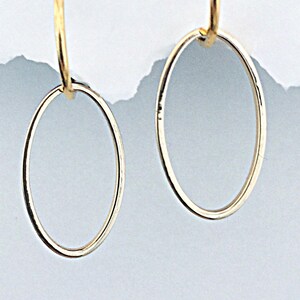 Gold Dangle Earrings: Interchangeable Pearl earrings image 7