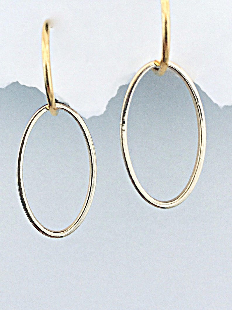 Gold Dangle Earrings: Interchangeable Pearl earrings image 7