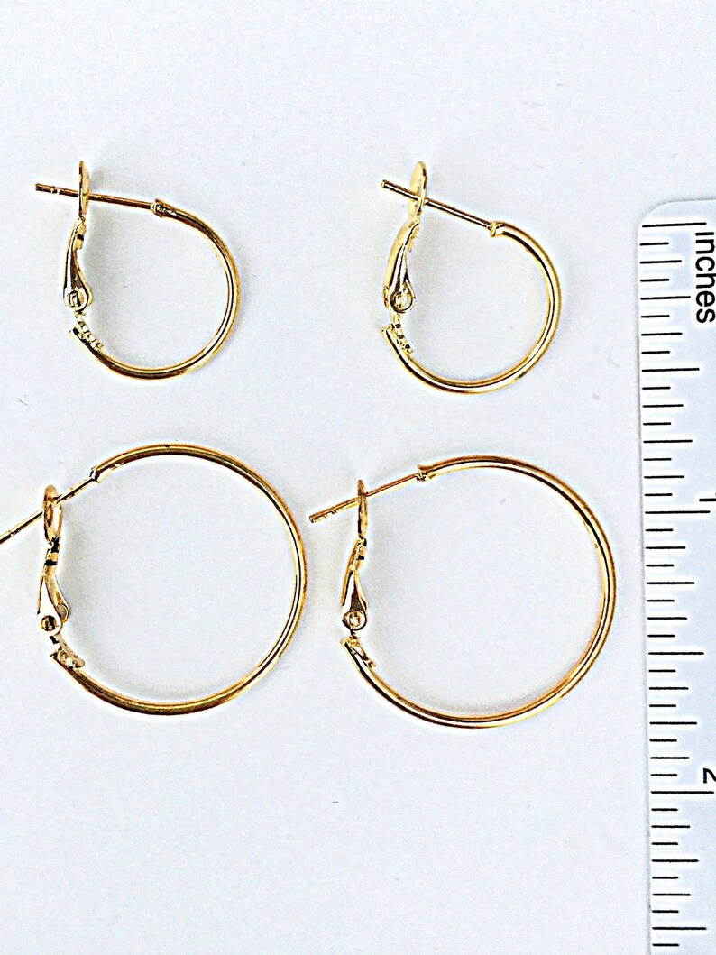 Gold Hoops Gold Hoop Earrings Easy Snapback Hoops Hoola Etsy UK
