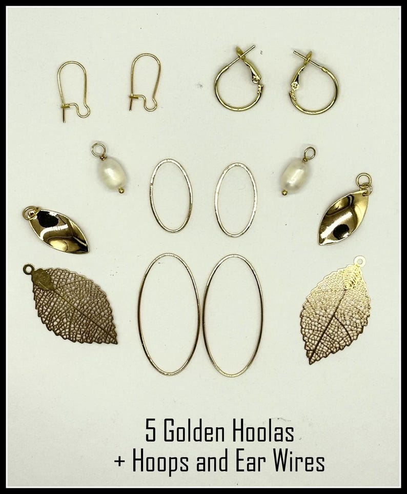 Gold Dangle Earrings: Interchangeable Pearl earrings image 14