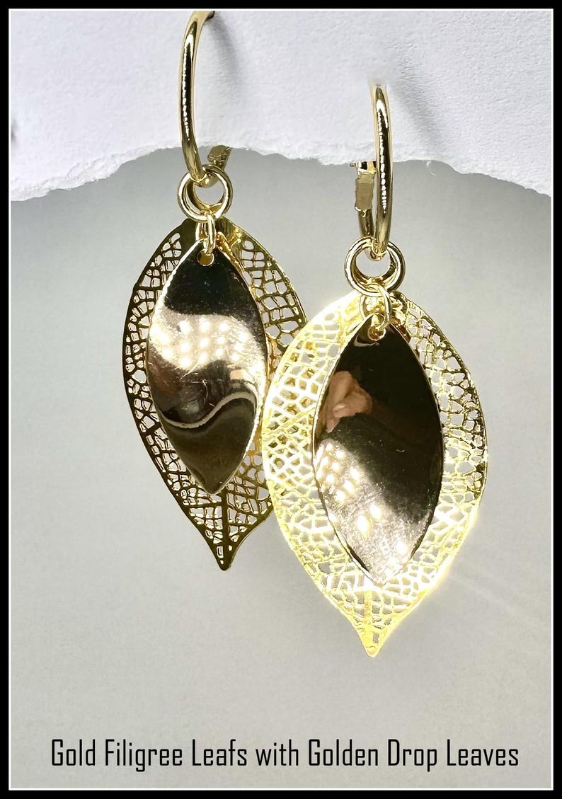 Gold Dangle Earrings: Interchangeable Pearl earrings image 4