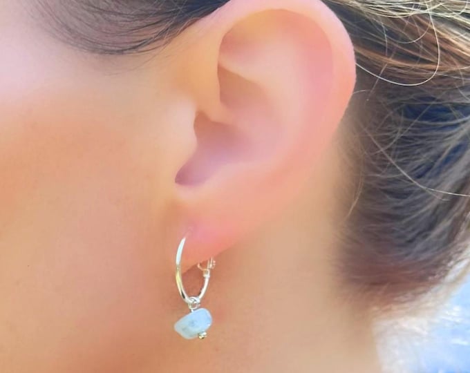 Small earring set, mini gemstone earring, interchangeable gemstone earrings, gem stone earring set