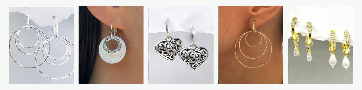 [HAESOOL] 925Silver☆YUE4582 Earrings Amazon.com: 925 Sterling Silver Horseshoe Earrings, Cute U