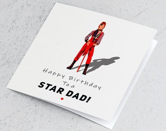 Bowie Birthday Card, Personalised Card, Card for Son, Card for Grandad, Card for Husband, Card for Daughter #SF16