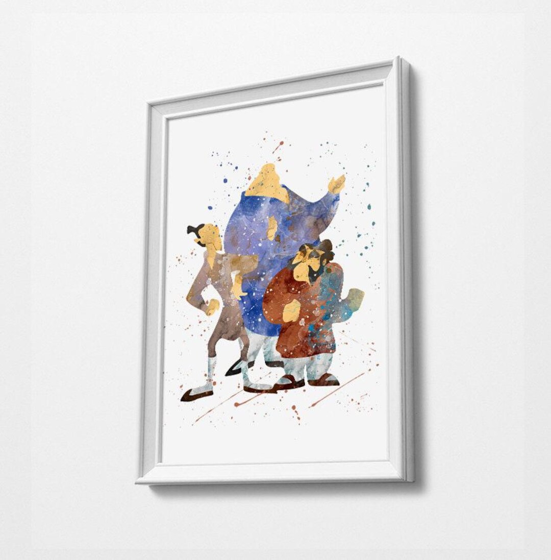 Mulan Minimalist Watercolor Art Print Poster Gift Idea for Him or Her ...