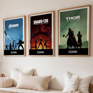 Poster di film sui supereroi, stampe artistiche da parete uniche, decorazioni per la casa, poster di film alternativi