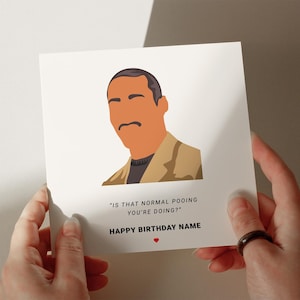 Alan Johnson Birthday Card, Personalised Card, Greetings Card, Card for Son, Card for Husband, Card for, Card for Brother #554