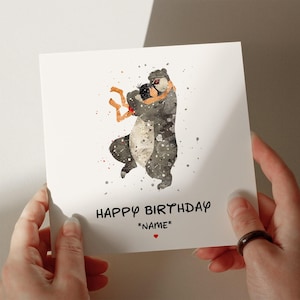Biglietto di compleanno Il libro della giungla, biglietto personalizzato, biglietto per moglie, biglietto per marito, biglietto per il 1°, 2°, 3°, 4° compleanno, biglietto per lei #525