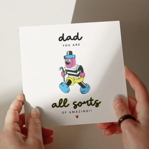 Papa, vous êtes tous incroyables - carte de jour d'anniversaire - carte d'anniversaire papa drôle - carte d'anniversaire grand-père - fête des pères - carte personnalisée 660