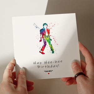 Tarjeta de cumpleaños de MJ, tarjeta personalizada, tarjeta de felicitación, tarjeta para hijo, tarjeta para nieto, tarjeta para esposo, tarjeta para hija n.° 37